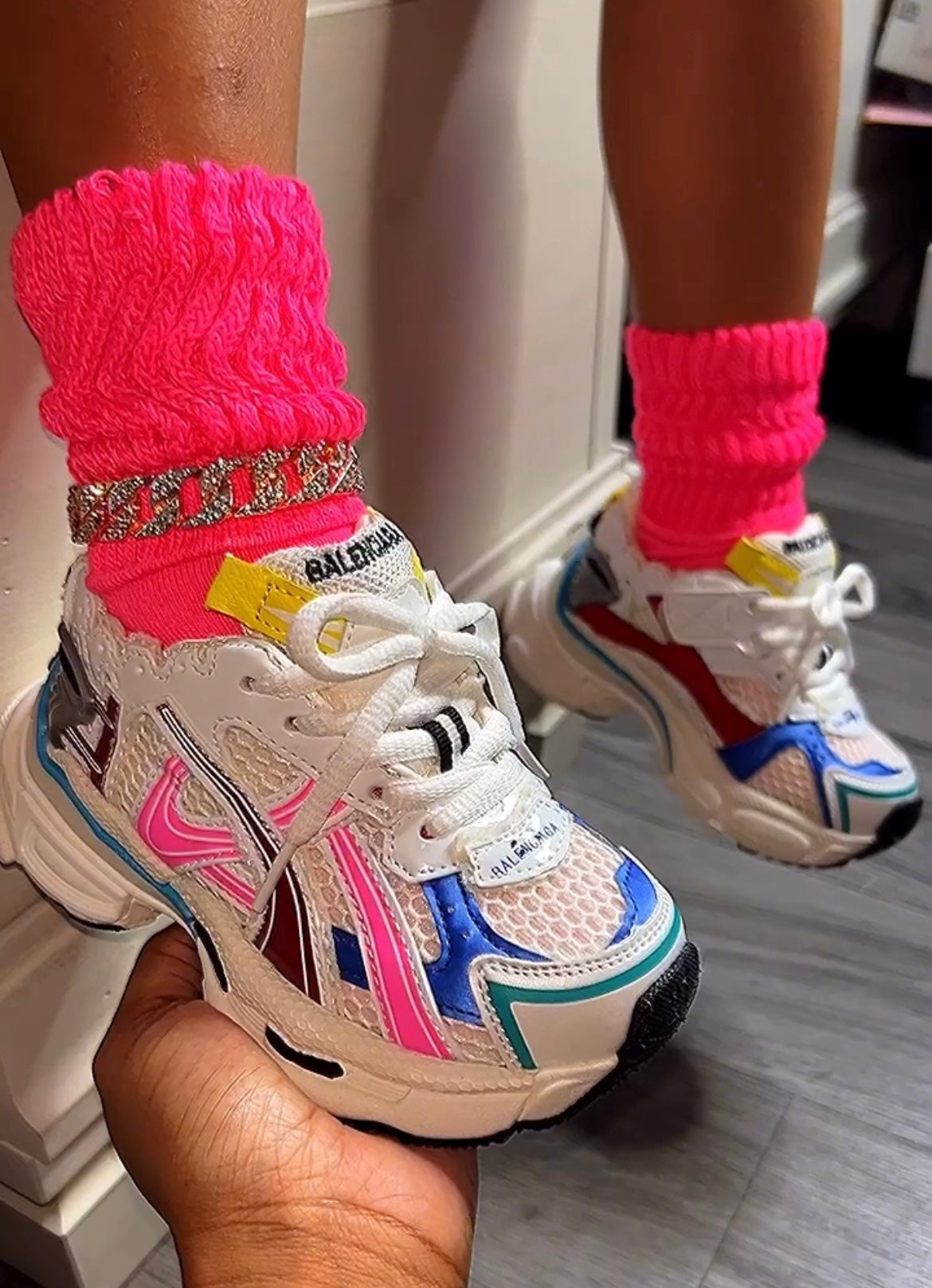 Multi Color Balenci Sneakers